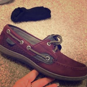 Burgundy Sperry’s
